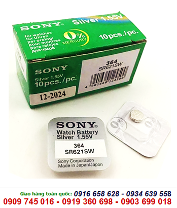 Pin đồng hồ 1,55v Sony SR621SW-364 Silver Oxide chính hãng thay pin đồng hồ các loại